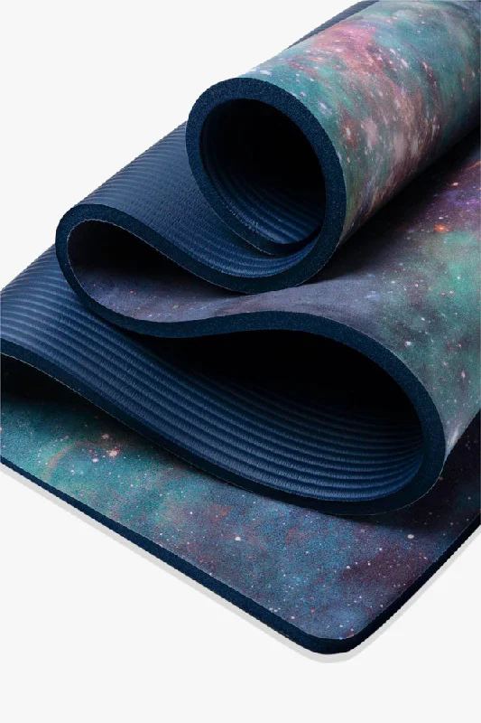 CloudCushion Vegan Suede Yoga Mat - Cool Cosmos 0.5"" Thick