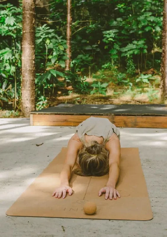 Cork Yoga Mat and Hemp Tote Combo