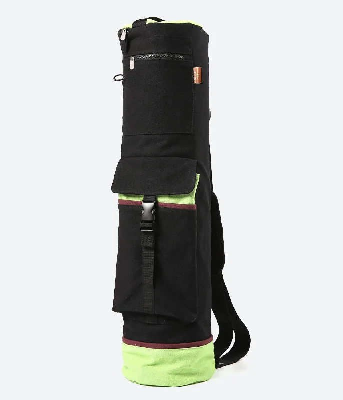 Full-Zip Exercise Yoga Mat Carry Bag - Black&Gray