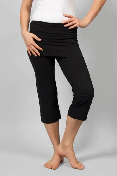 Inderjit yoga pants 3/4 - Black