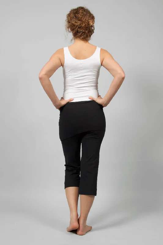 Inderjit yoga pants 3/4 - Black