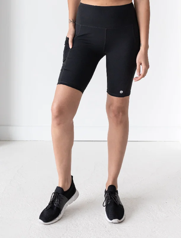 LADIES BIKE SHORT W/ POCKETS