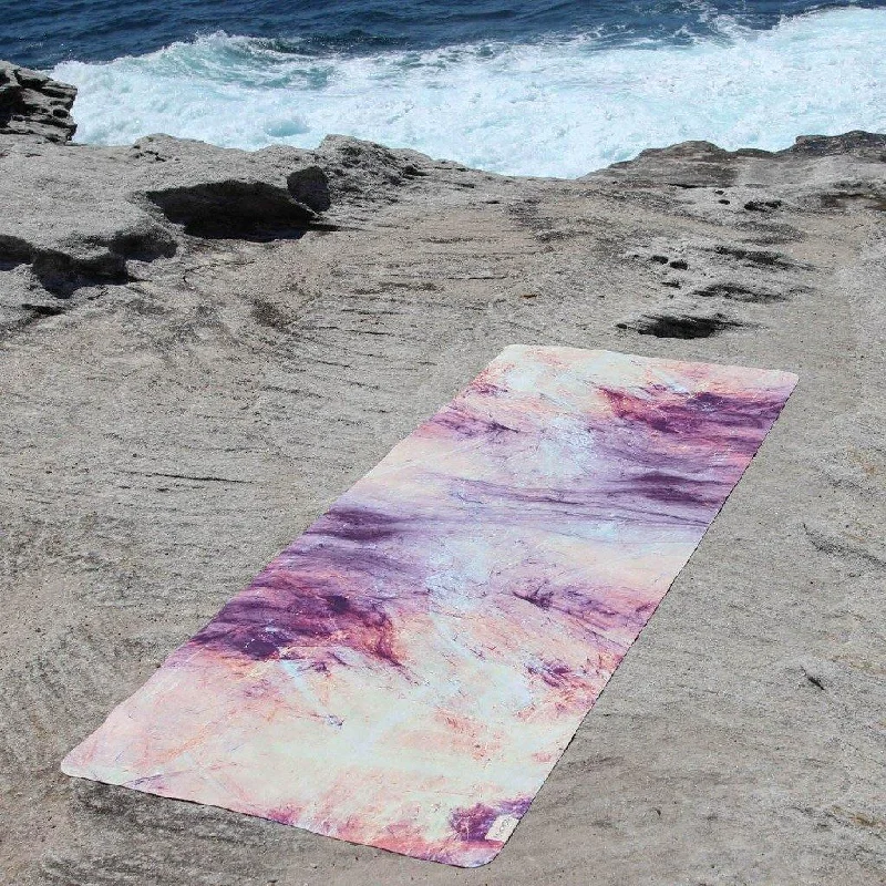 Travel Yoga Mat, Ecofriendly Nonslip, Mystic Marble