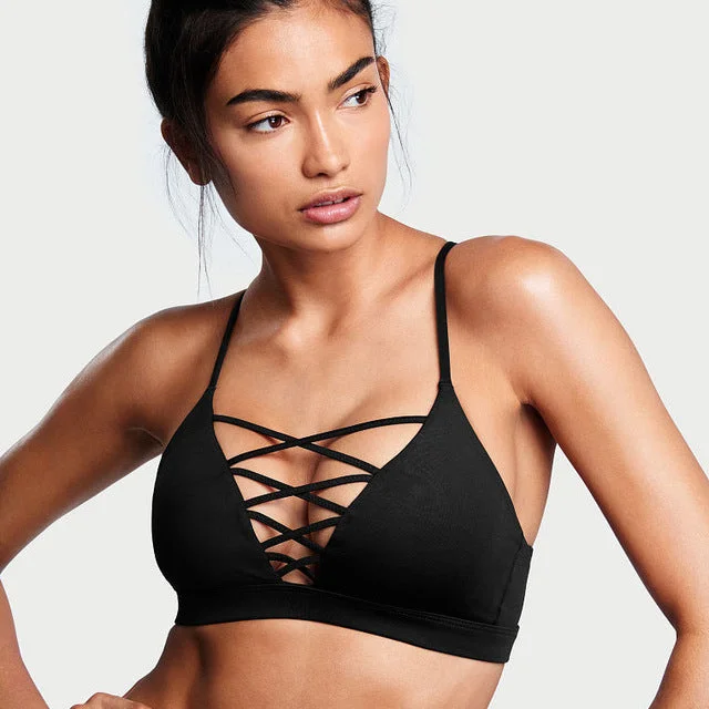 2018 Sexy Triangle Sports Bra Crisscross Front