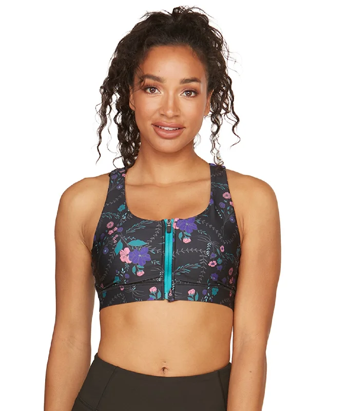 Aloft Zip Front Pocket Bra