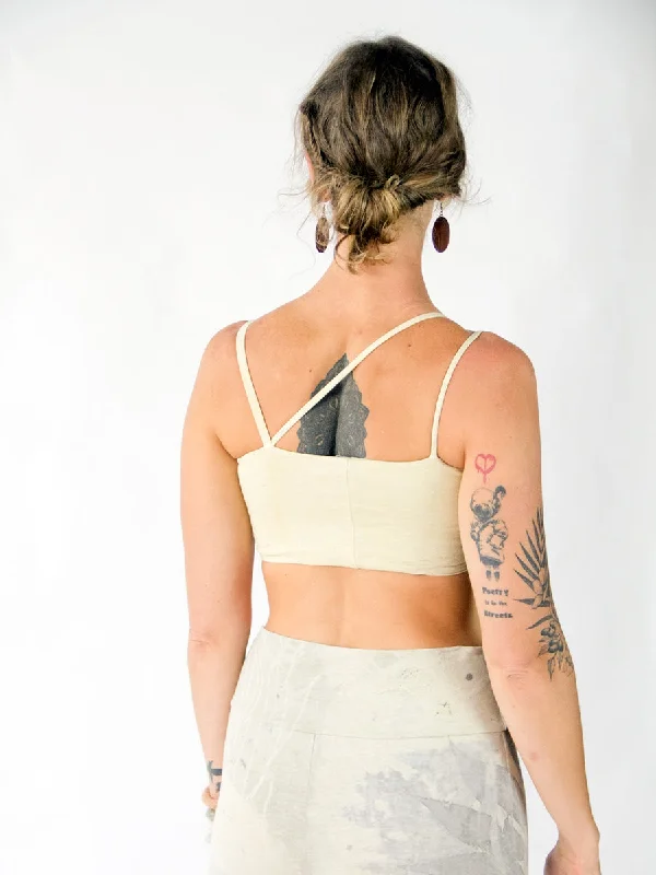 Asymmetrical Yoga Bra Shelf - Limited Edition - Natural Dye Series