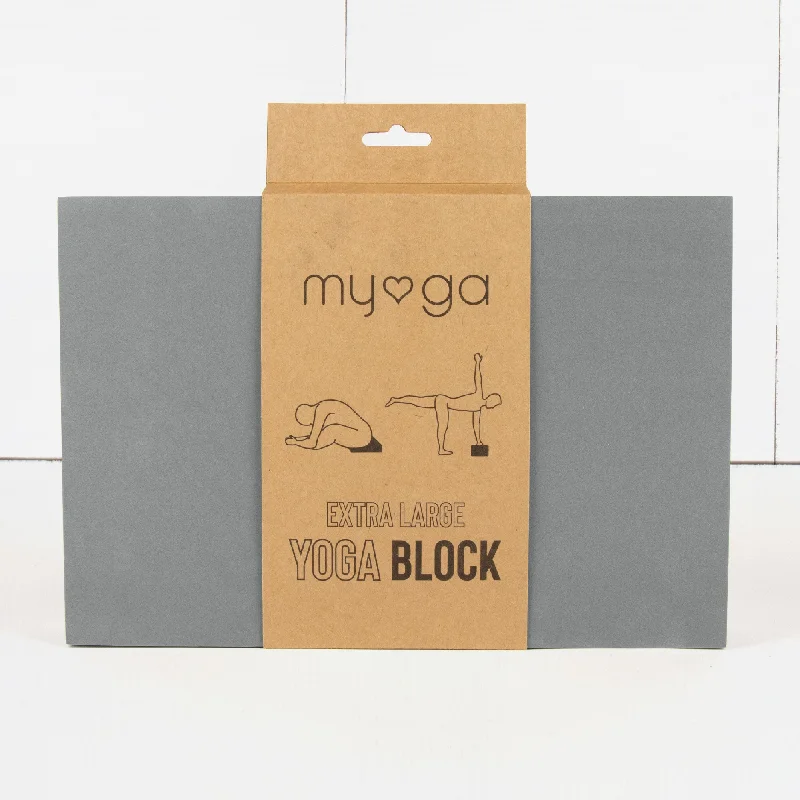 Extra Large Foam Yoga Block - Grey