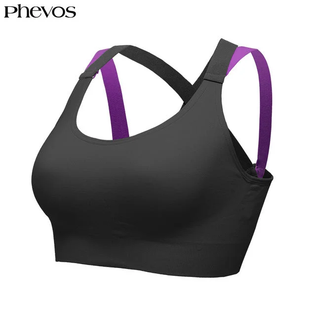 Phevos Women Push Up Sports Bra for Fitness Yoga