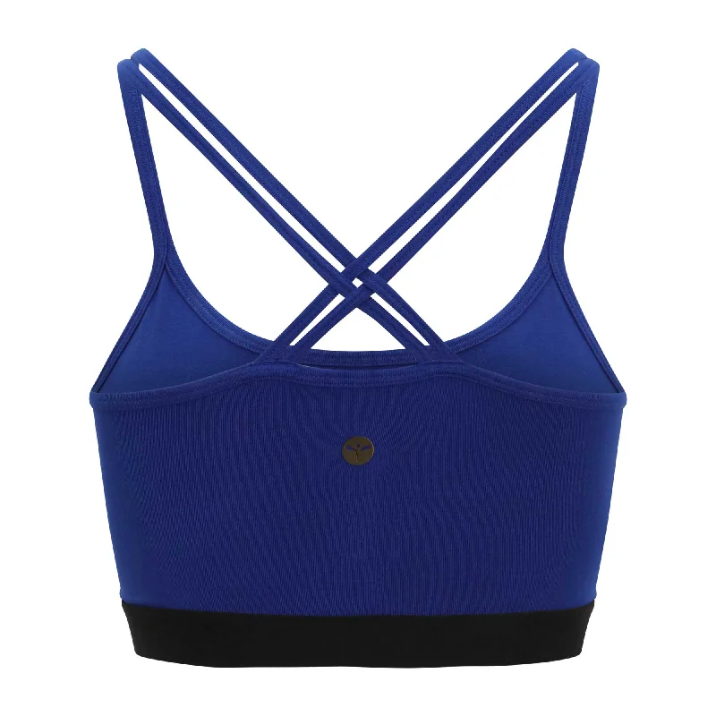 Royal Bruise Yoga Bra Blue