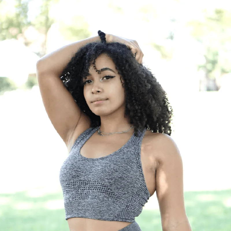 Thrive Slate Grey Sports Bra