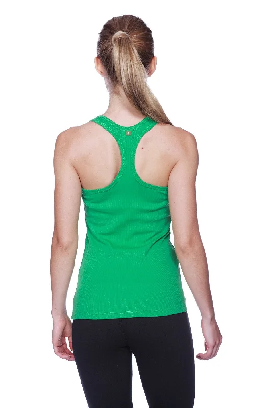 Women's All-American Racerback Tank Top (Bamboo Green)