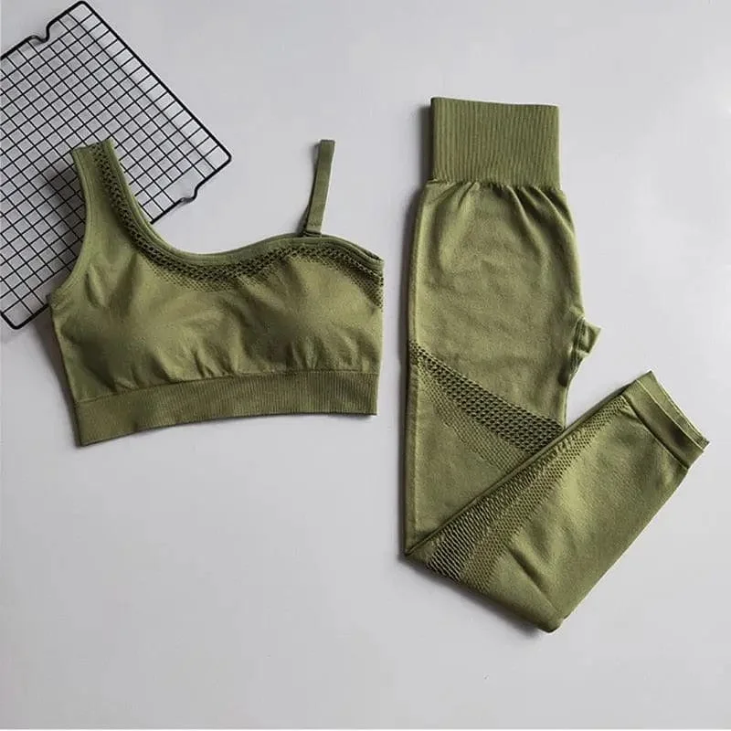 Women 2 Piece Seamless. Gym Fitness Yoga Set