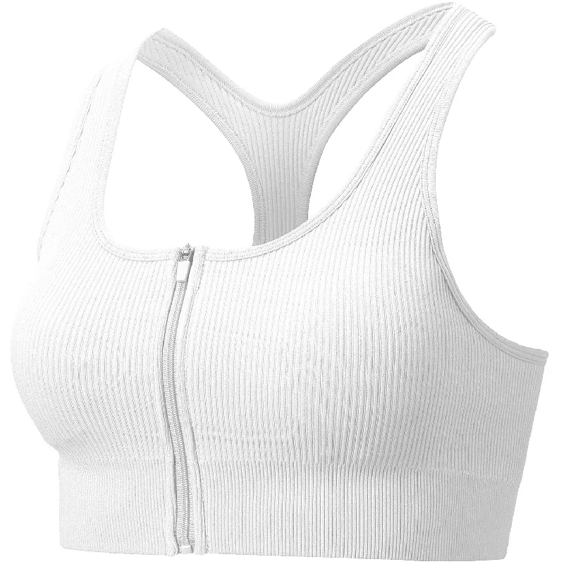 White / Sports Bra / S