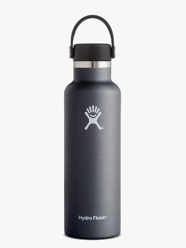 Hydro Flask 621ml (21oz) Standard Mouth with Flex Cap - Black