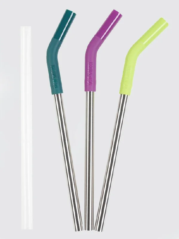 Klean Kanteen 3 Piece (10mm) Straws Set - Multi Colour