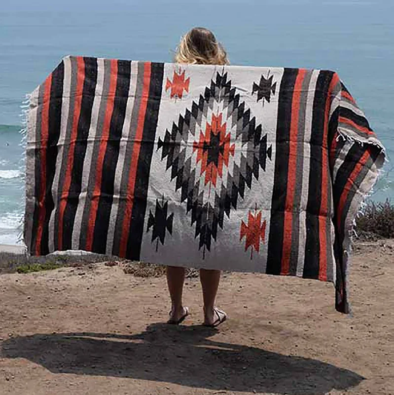 Tan Mexican Diamond Yoga Blanket