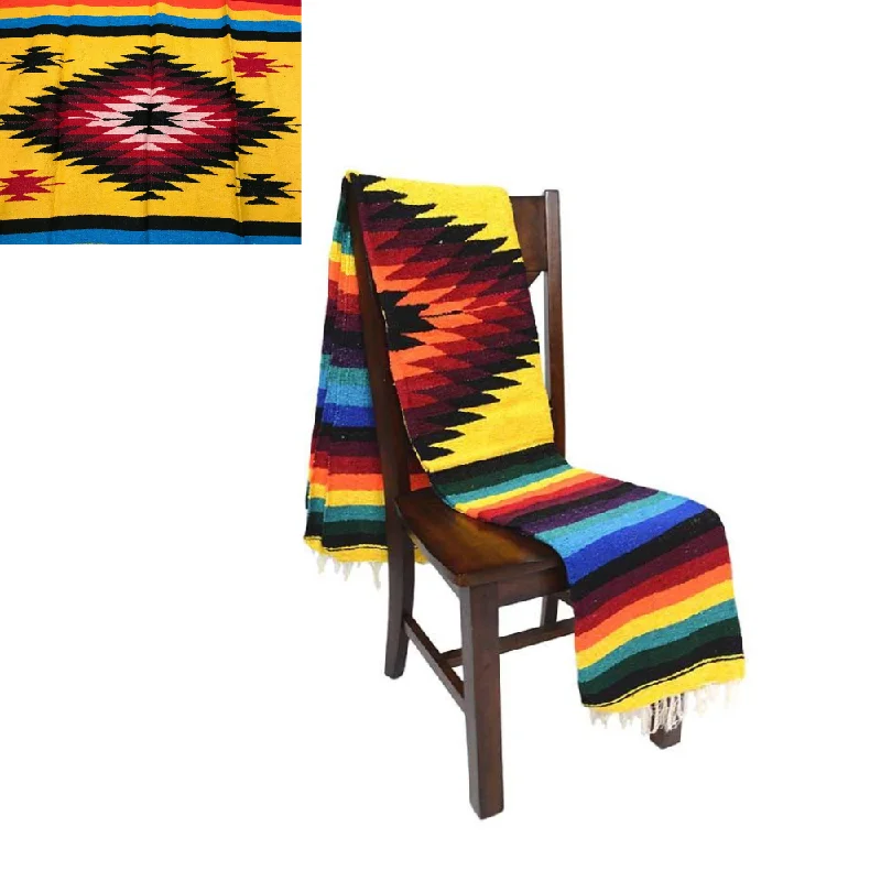 Yellow Diamond Blanket from Mexico