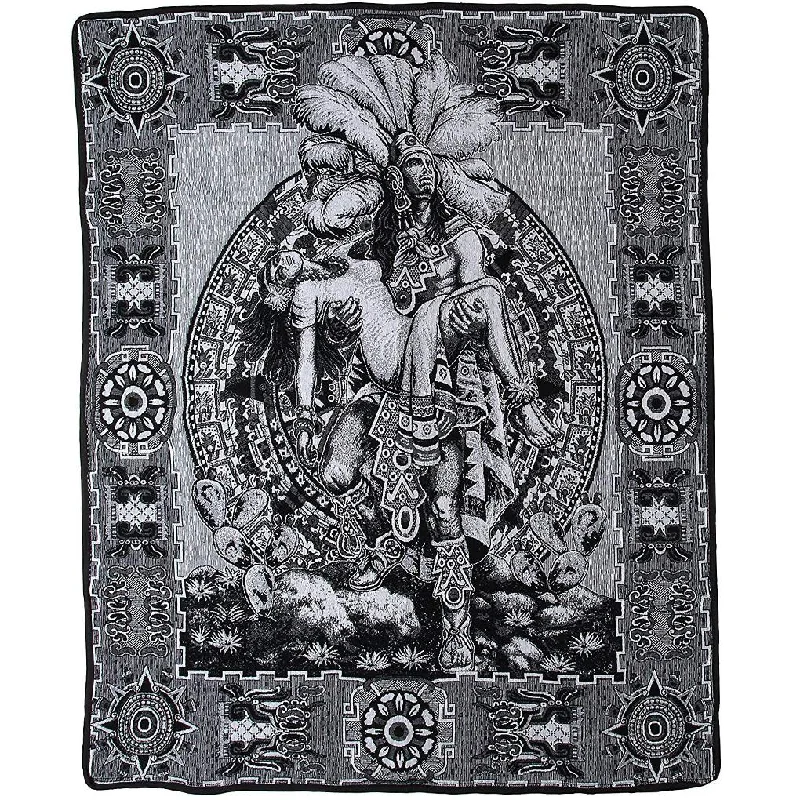 Aztec Warrior Blanket