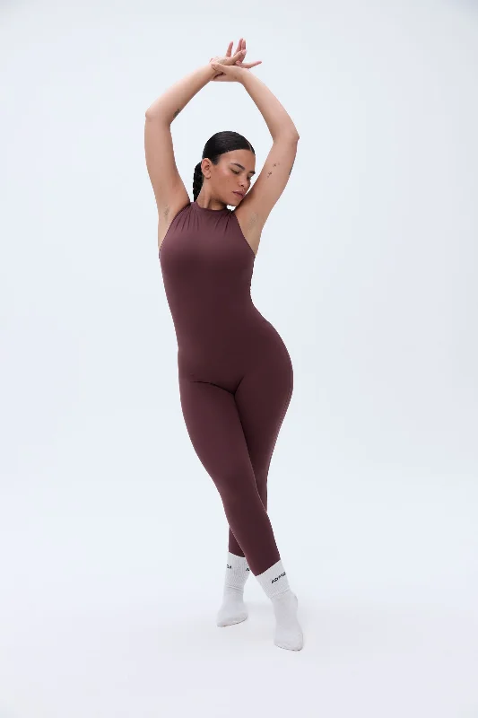 Ultimate Sleeveless Unitard - Burgundy