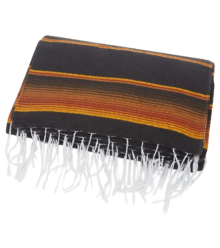 West Path Serape Mexican Yoga Blanket Brown