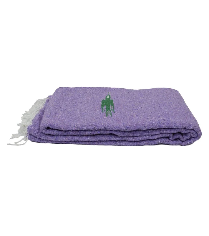 West Path Thunderbird Mexican Yoga Blanket Light Purple