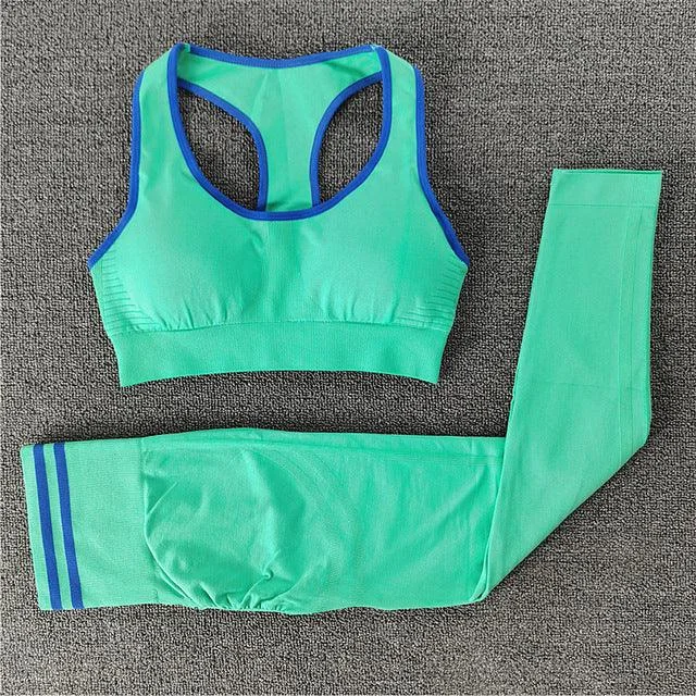 Seamless Yoga Crop top Bra Legging Sport Wear for Women