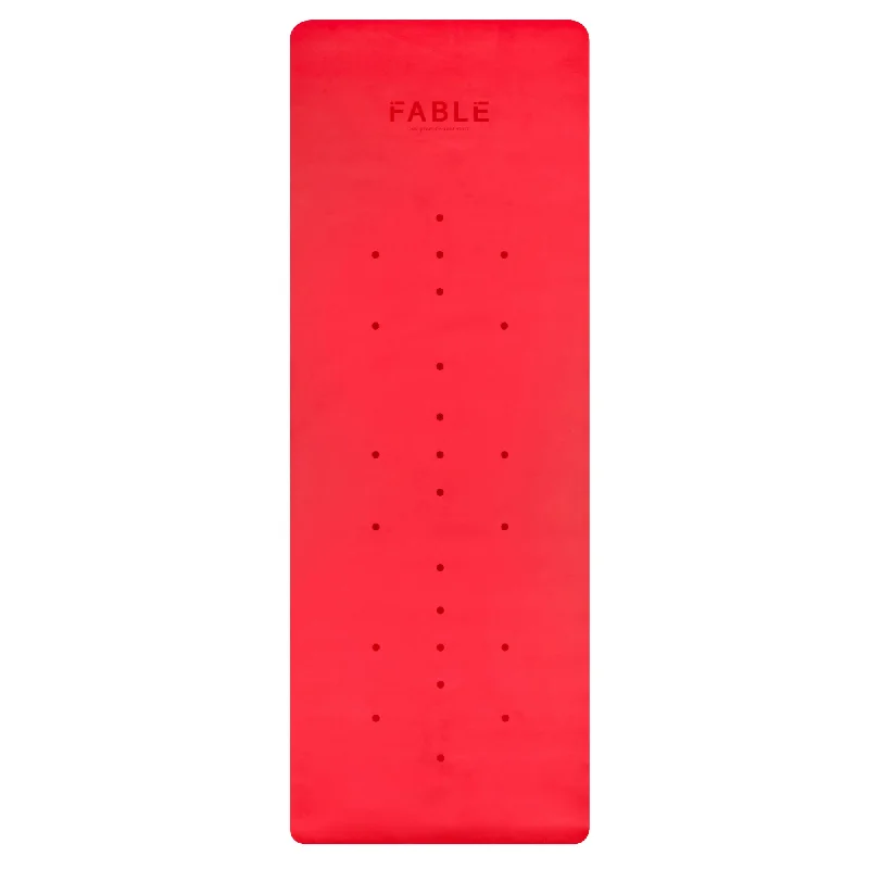 FABLE 2MM COMMUTER TRAVEL YOGA MAT - RED