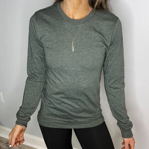 Basic Long Sleeve Tee | Heather Forest