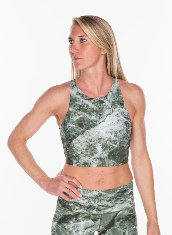 Sage Marble Crop Top