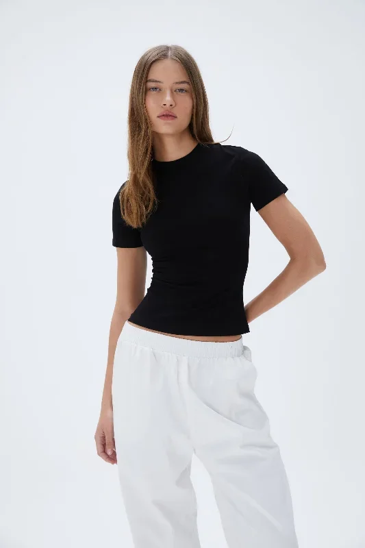 Short Sleeve Top - Black