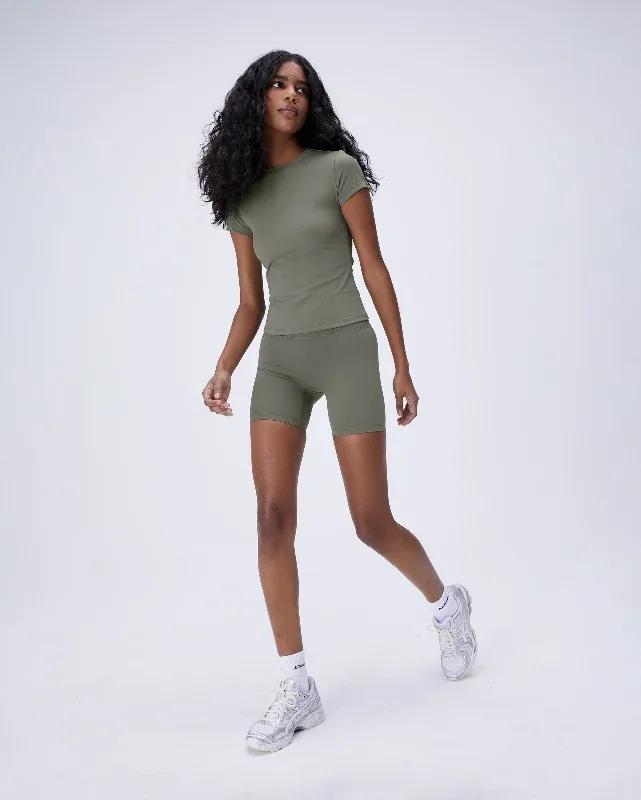 short-sleeve-longline-olive-green-top