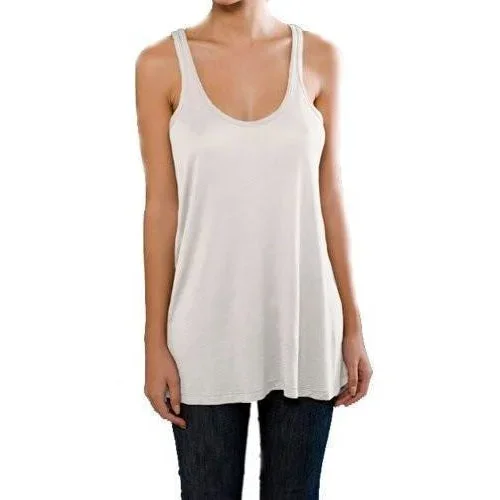 Ladies Fine Jersey A-Line Tank Top - Made in America